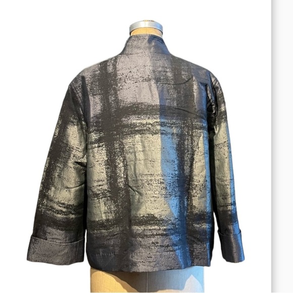 Caroline Rose Women’s Abstract Brushstroke Avant Garde Boxy Fit Jacket Large - Picture 5 of 6